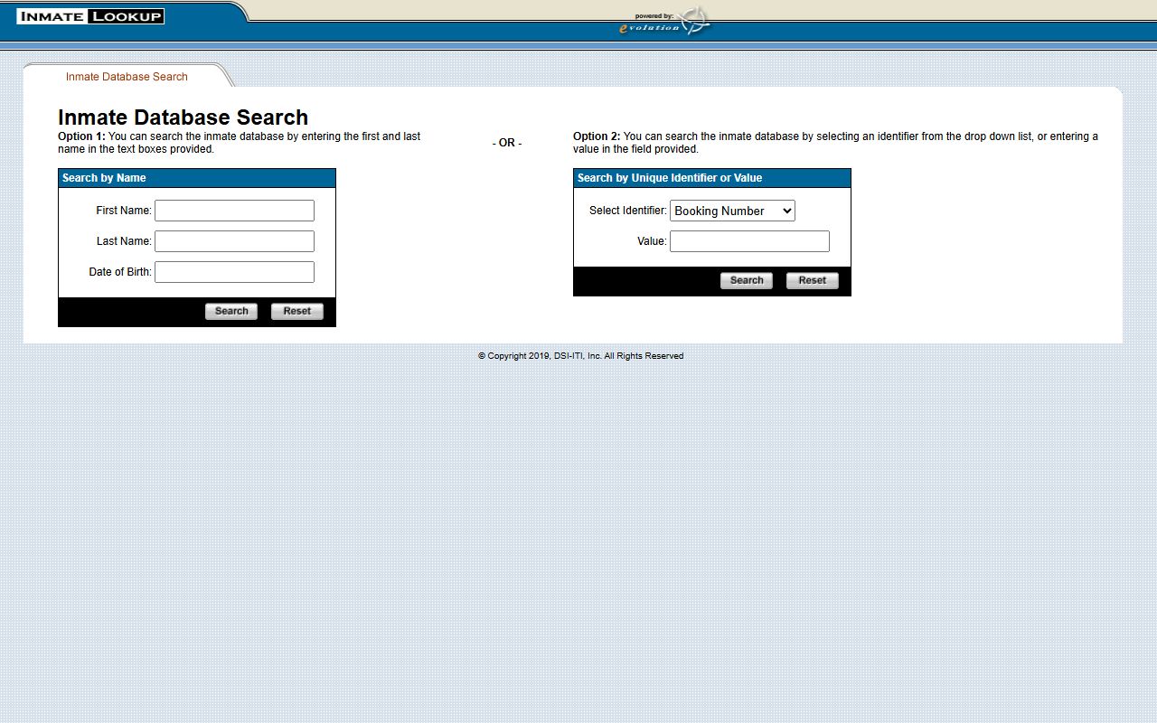 Salt Lake County Inmate Lookup tool as an online public record