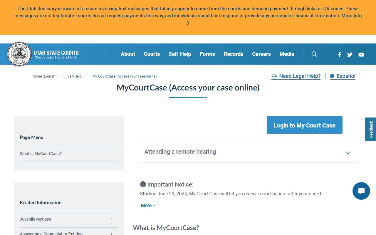 Utah Courts MyCase tool used by Salt Lake County released inmates