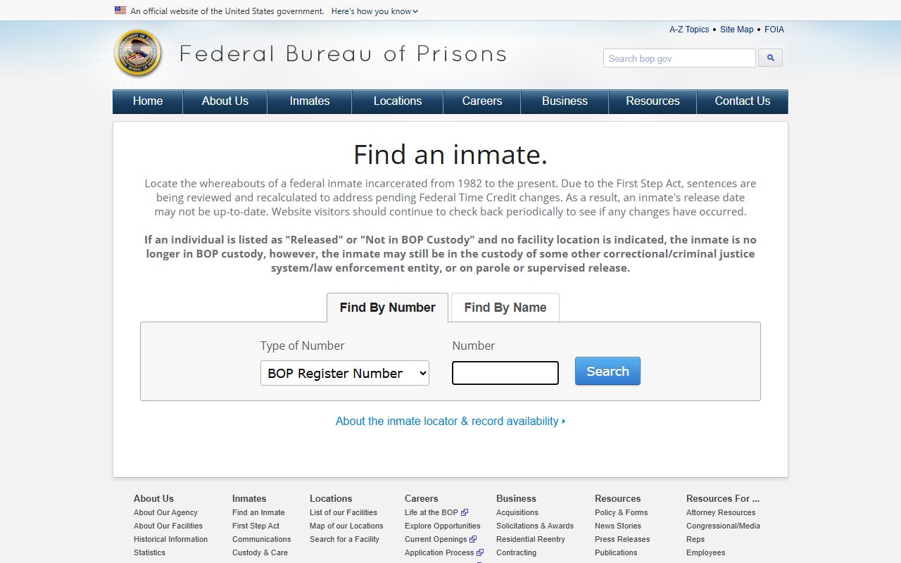 Federal Bureau of Prisons locator used after some Salt Lake County warrant arrests