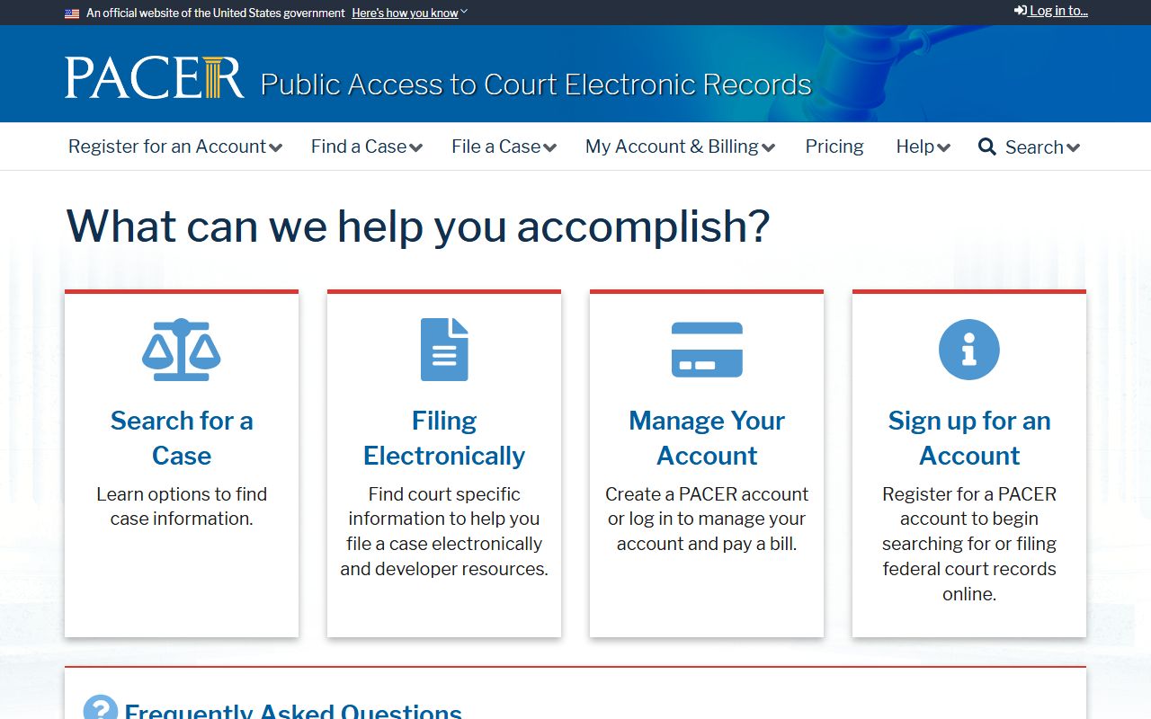 PACER federal records access used alongside Salt Lake County warrant lookups